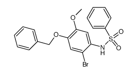 N-(4-Benzyloxy-2-bromo-5-methoxy-phenyl)-benzenesulfonamide结构式