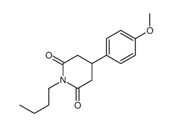 1-butyl-4-(4-methoxyphenyl)piperidine-2,6-dione结构式