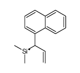 dimethyl(1-naphthalen-1-ylprop-2-enyl)silicon结构式