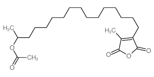 2,5-Furandione,3-[15-(acetyloxy)hexadecyl]-4-methyl- structure