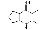 2,3-dimethyl-6,7-dihydro-5H-cyclopenta[b]pyridin-4-amine结构式