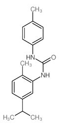 3-(4-methylphenyl)-1-(2-methyl-5-propan-2-yl-phenyl)urea Structure