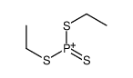 bis(ethylsulfanyl)-sulfanylidenephosphanium Structure