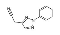 2-(2-phenyltriazol-4-yl)acetonitrile结构式