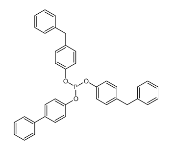 bis(4-benzylphenyl) (4-phenylphenyl) phosphite Structure