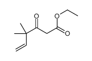 5-Hexenoic acid, 4,4-dimethyl-3-oxo-, ethyl ester结构式