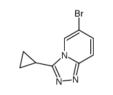 6-bromo-3-cyclopropyl-[1,2,4]triazolo[4,3-a]pyridine structure