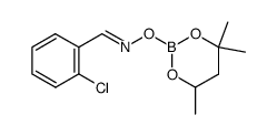 2-Chloro-benzaldehyde O-(4,4,6-trimethyl-[1,3,2]dioxaborinan-2-yl)-oxime Structure