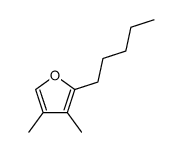 3,4-Dimethyl-2-pentyl-furan结构式