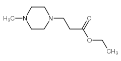 1-Piperazinepropanoicacid, 4-methyl-, ethyl ester structure