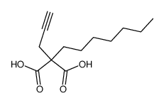 2-heptyl-2-propargylmalonic acid结构式