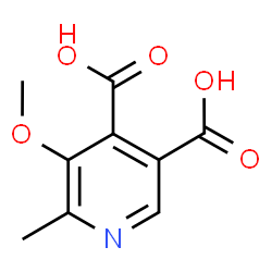 3,4-Pyridinedicarboxylic acid,5-methoxy-6-methyl-结构式