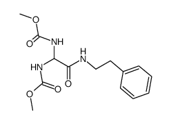 N-2-phenylethylbismethoxycarbonylaminoacetamide structure