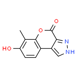 [1]Benzopyrano[3,4-c]pyrazol-4(3H)-one, 7-hydroxy-6-methyl- (9CI) picture