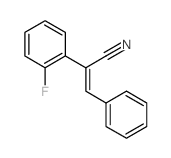 2-(2-Fluorophenyl)-3-phenylacrylonitrile Structure