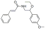 N-[2-Ethoxy-2-(4-methoxyphenyl)ethyl]-3-phenylpropenamide结构式