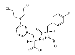 3-(p-fluorophenyl)-N-formyl-L-alanyl-3--L-alanine Structure