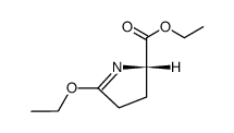 ethyl (2S)-5-ethoxy-3,4-dihydro-2H-pyrrole-2-carboxylate Structure