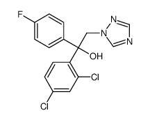 alpha-(2,4-Dichlorophenyl)-alpha-(4-fluorophenyl)-1H-1,2,4-triazole-1-ethanol Structure