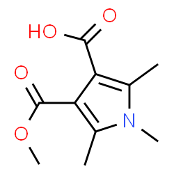 1H-Pyrrole-3,4-dicarboxylicacid,1,2,5-trimethyl-,monomethylester(9CI) Structure