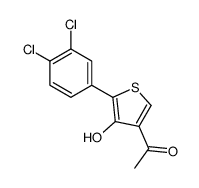 1-[5-(3,4-dichlorophenyl)-4-hydroxythiophen-3-yl]ethanone Structure