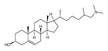 (25R,S)-26-(dimethylamino)cholest-5-en-3β-ol结构式