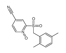 2-[(2,5-dimethylphenyl)methylsulfonyl]-1-oxidopyridin-1-ium-4-carbonitrile Structure