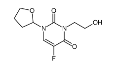 N1-(2-furanidyl)-N3-(2-hydroxyethyl)-5-fluorouracil结构式