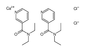 bis[N,N-diethylnicotinamide], compound with calcium chloride结构式