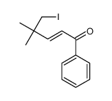 5-iodo-4,4-dimethyl-1-phenylpent-2-en-1-one结构式