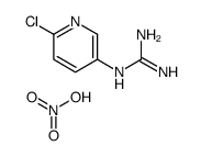 2-(6-chloropyridin-3-yl)guanidine,nitric acid结构式