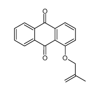 1-(2'-methylprop-2'-enyloxy)anthraquinone结构式