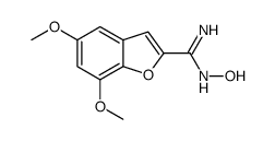 N'-hydroxy-5,7-dimethoxy-1-benzofuran-2-carboximidamide Structure