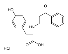 (2S)-3-(4-hydroxyphenyl)-2-[(3-oxo-3-phenylpropyl)amino]propanoic acid,hydrochloride结构式