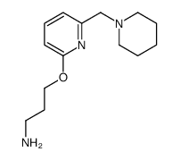 3-[6-(piperidin-1-ylmethyl)pyridin-2-yl]oxypropan-1-amine Structure