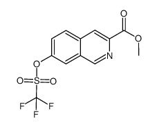 methyl 7-{[(trifluoromethyl)sulfonyl]oxy}-3-isoquinolinecarboxylate Structure