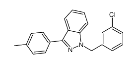 1-[(3-chlorophenyl)methyl]-3-(4-methylphenyl)indazole Structure