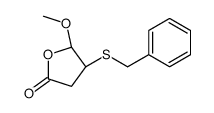 (4R,5R)-4-benzylsulfanyl-5-methoxyoxolan-2-one结构式