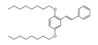 Benzene, 1,4-bis(octyloxy)-2-[(1E)-2-phenylethenyl]结构式