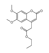 propyl 2-(6,7-dimethoxy-2-oxochromen-4-yl)acetate Structure