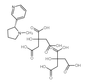 (S)-nicotine dicitrate structure