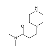 1-Piperazinepropanamide,N,N-dimethyl-(9CI) Structure