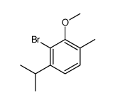 3-bromo-2-methoxy-1-methyl-4-propan-2-ylbenzene结构式