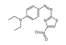 N,N-diethyl-4-[(4-nitro-1,3-thiazol-2-yl)diazenyl]aniline Structure