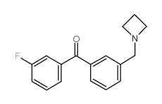 3-AZETIDINOMETHYL-3'-FLUOROBENZOPHENONE structure