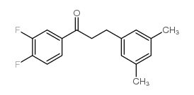 3',4'-DIFLUORO-3-(3,5-DIMETHYLPHENYL)PROPIOPHENONE结构式