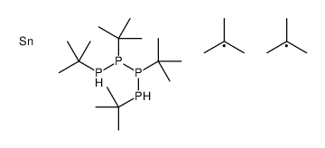 tert-butyl-[tert-butyl(tert-butylphosphanyl)phosphanyl]-tert-butylphosphanylphosphane,ditert-butyltin结构式