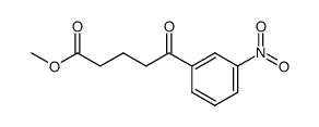 methyl 5-(3-nitrophenyl)-5-oxopentanoate结构式