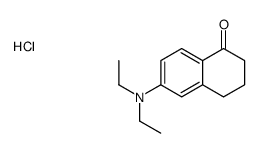 6-(diethylamino)-3,4-dihydro-2H-naphthalen-1-one,hydrochloride Structure