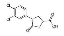 1-(3,4-二氯苯基)-2-氧代吡咯烷-4-羧酸结构式